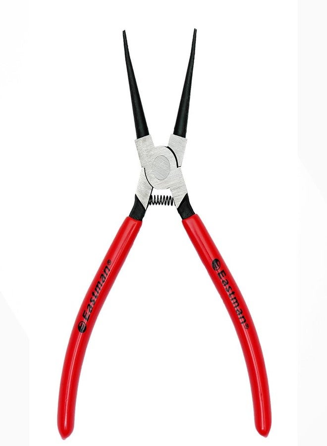 Eastman 7 Inch Circlip Plier Internal Straight Rings on Shafts Alloy Steel Hardened with Ergonomic Grip Electronics Outside Plier Multipurpose Works (E-2034A) - Image 2